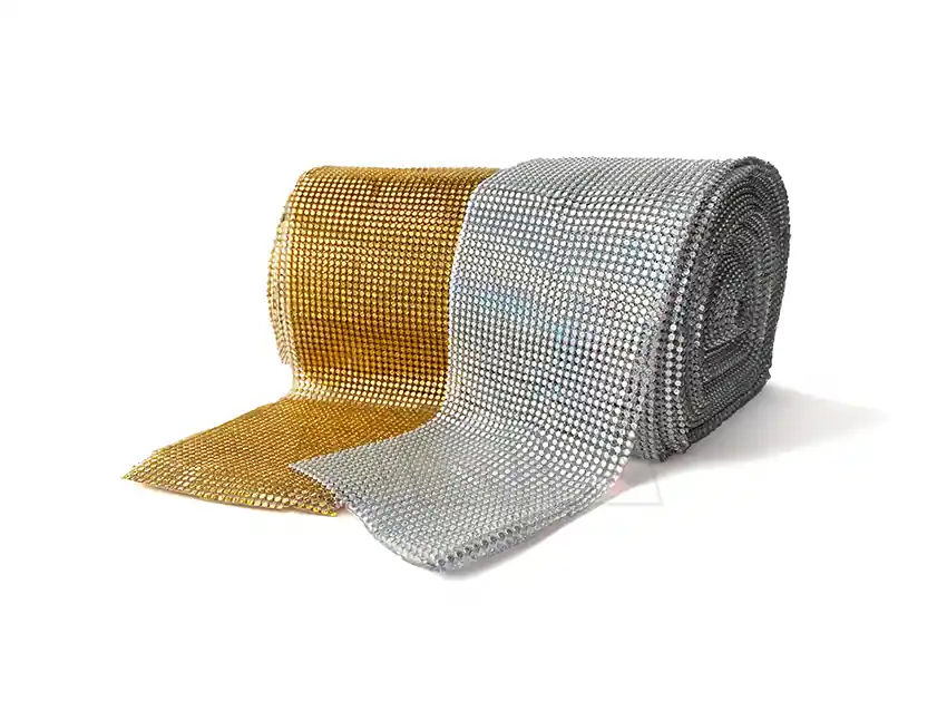  GALON FALSO STRASS AURORA BOREAL 10CM X 10YDS  2042.AB
