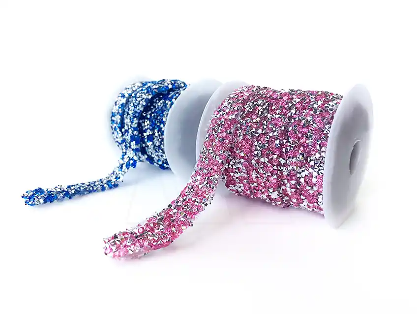 GALON TERMOADHESIVO STRASS HOT TRANSFER 15MM X 5YDS 2211