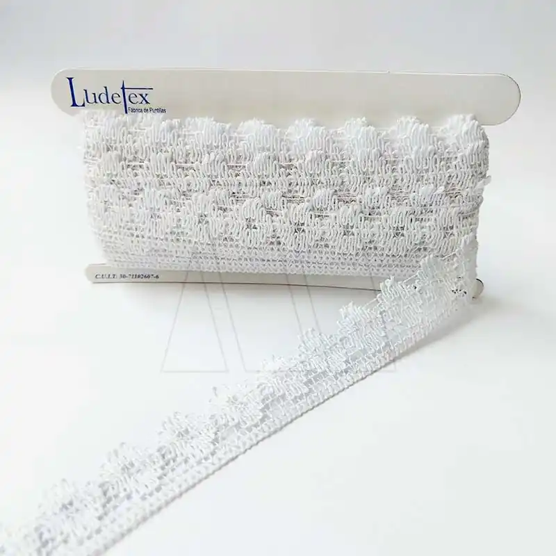 PUNTILLA ALGODÓN LUDETEX 3CM X 10MTS