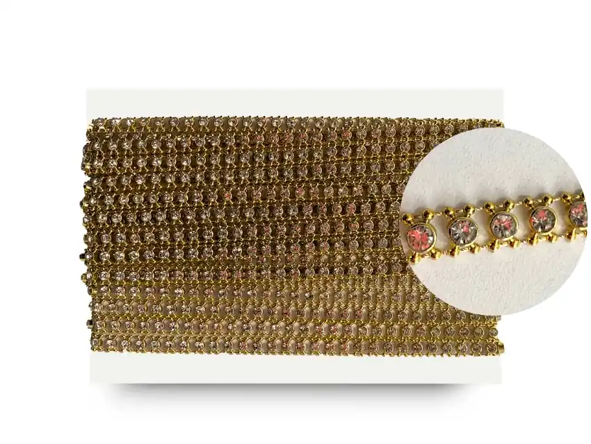 GALON FANTASIA STRASS 8MM X 10YDS 9169.M2