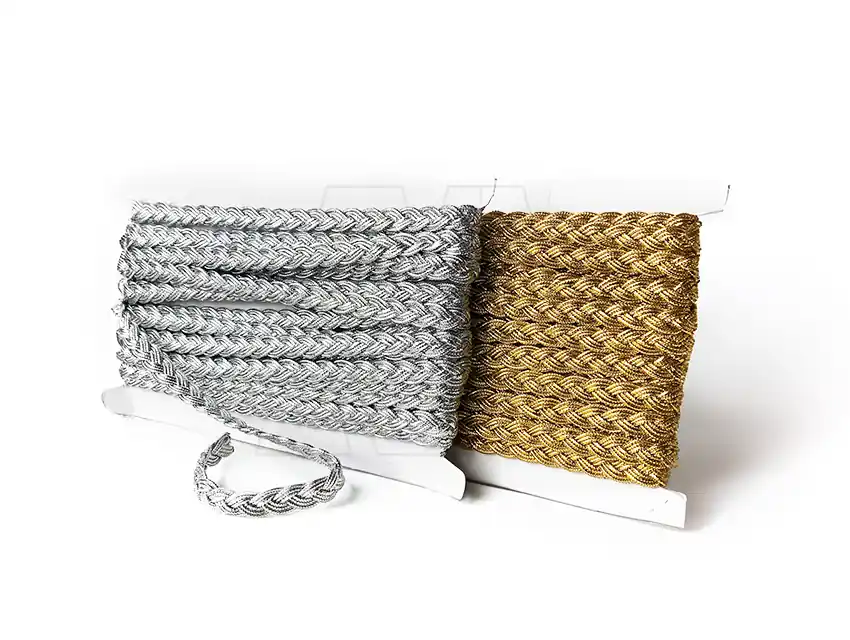 GALON LUREX TRENZADO 10MM X 10YDS 9794