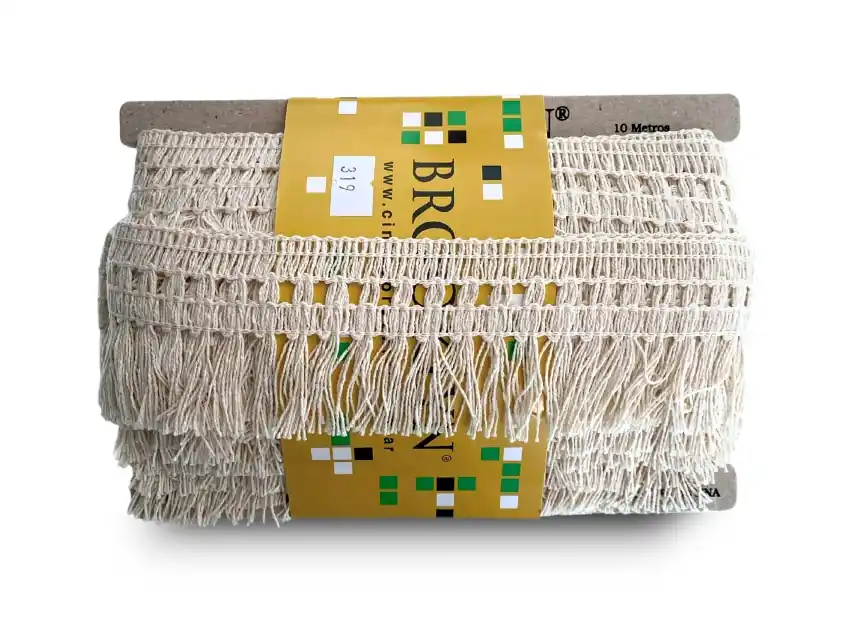 FLECO MANTA ALGODON BROOKLYN NATURAL 6CM X 10MTS 