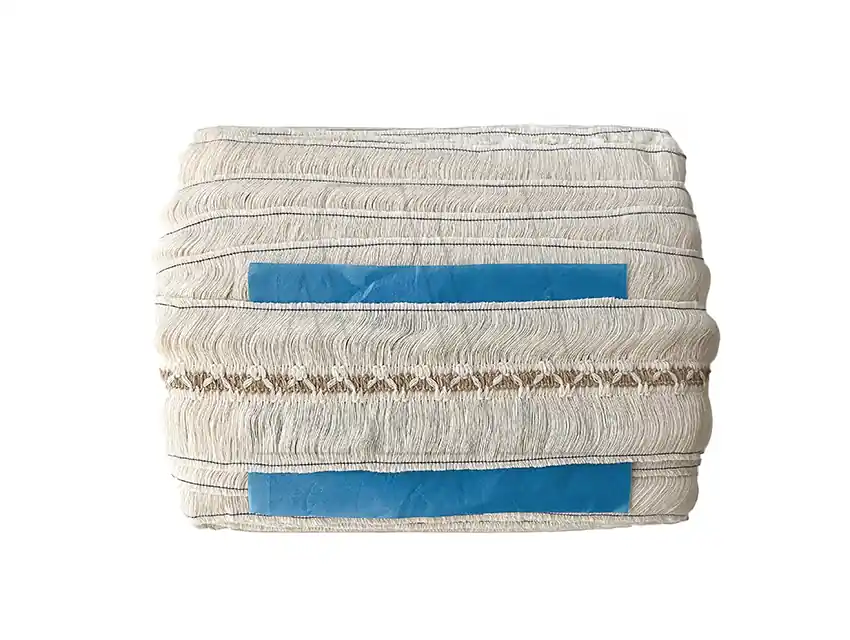 FLECO ALGODÓN CON YUTE NATURAL ST 8CM X  20MTS 2996
