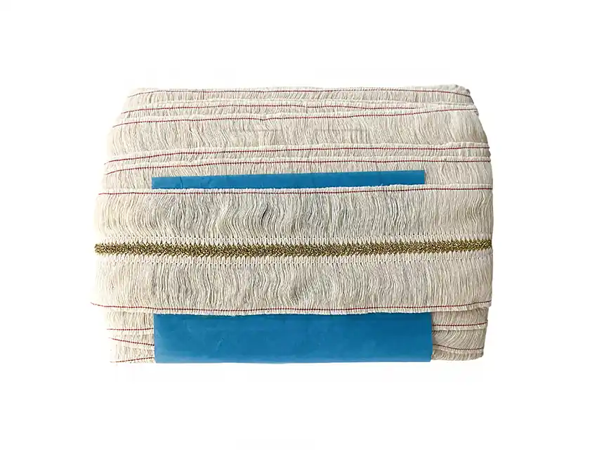 FLECO ALGODÓN CON LUREX NATURAL ST 8CM X  20MTS 2997