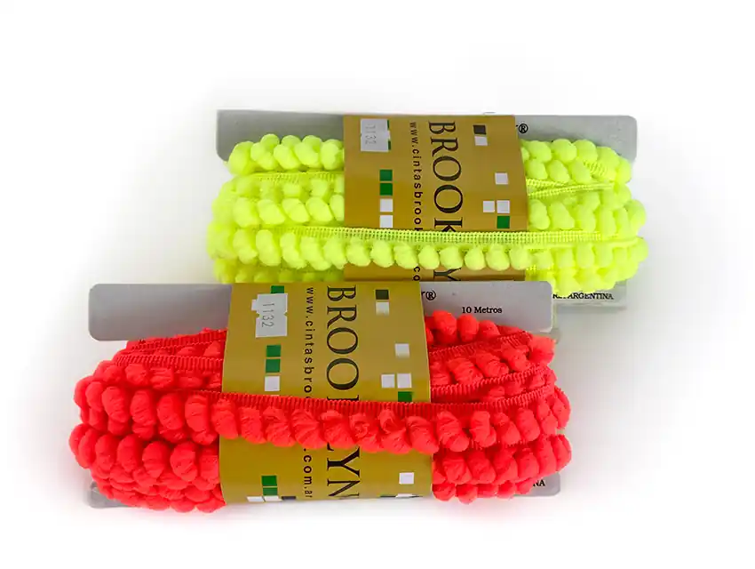 GALON POMPON FLUO X 10 MTS 2705F
