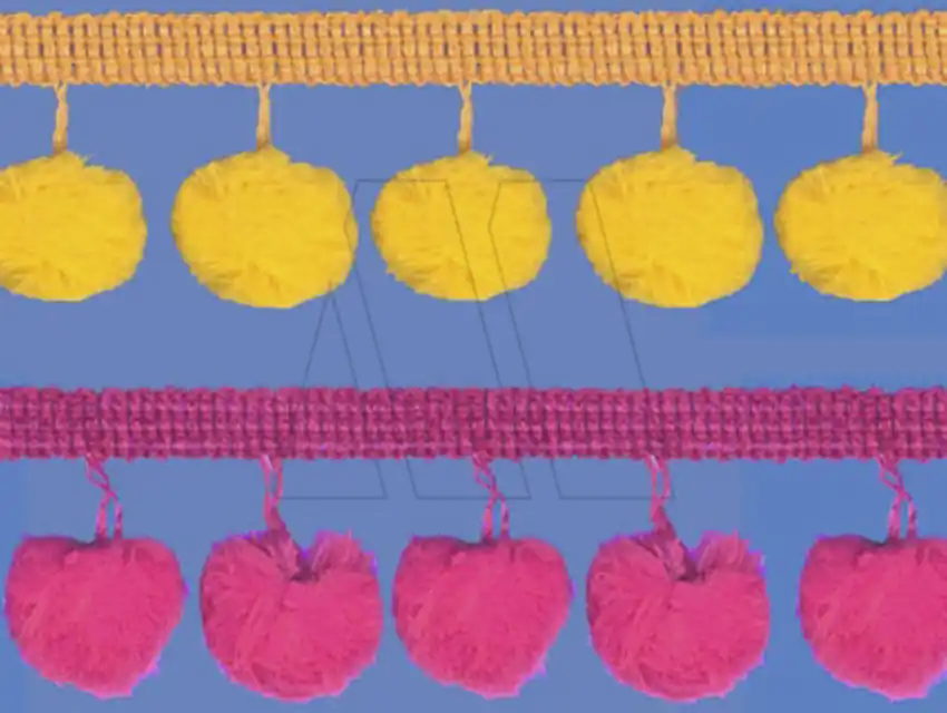 GALON POMPON GRANDE ALGODON FB X 10MTS 2721
