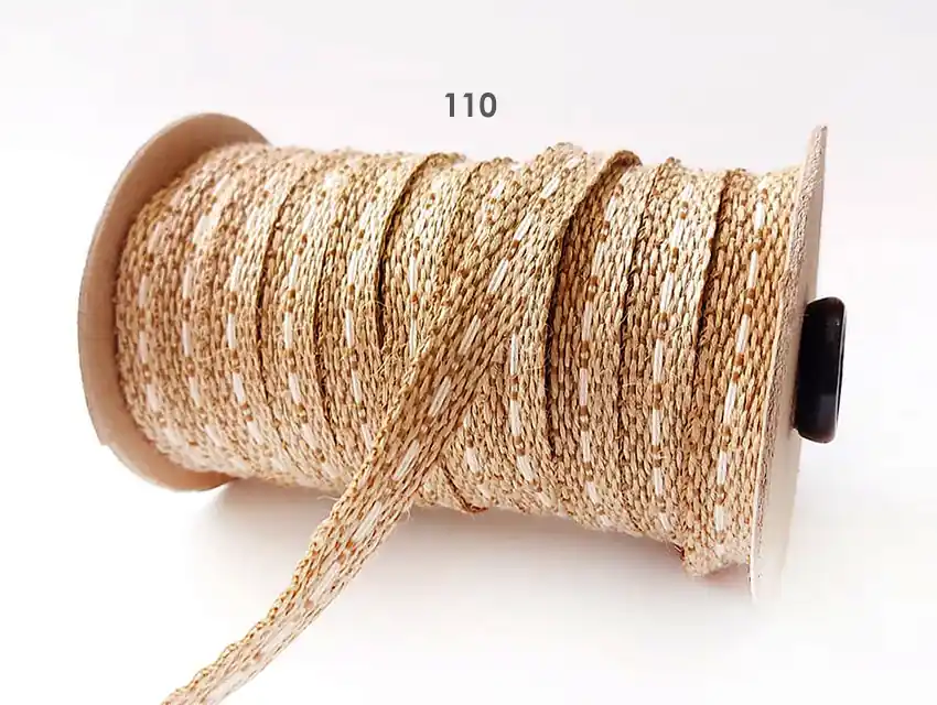 GALON ALGODON Y YUTE 10MM X 25MTS 5065.10