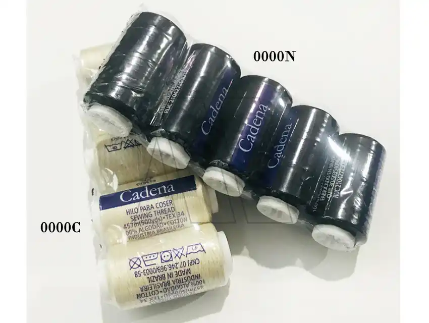 HILO CADENA DIAGONAL ALGODON COLOR 20UN X 450MTS 5001C