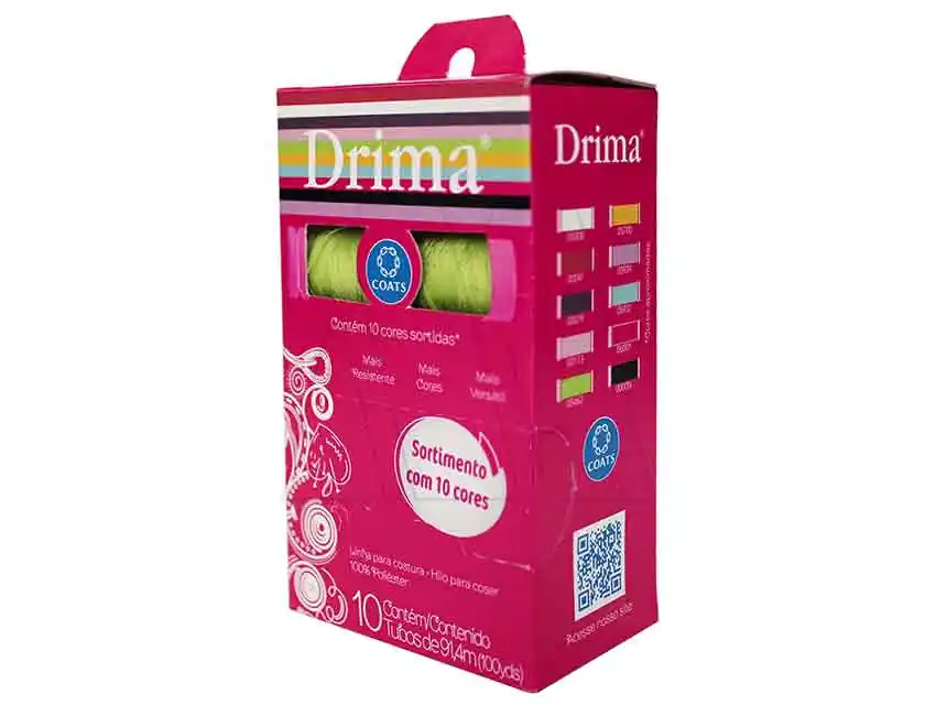 HILO DRIMA POLIESTER X 10UN SURTIDO X 91,4MTS 5007