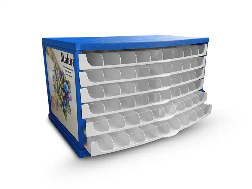 EXHIBIDOR MOULINE 240 COLORES X 3 MADEJAS VACIO 5011MV