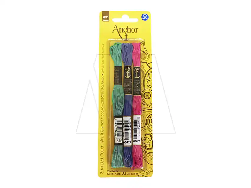 HILO MOULINE ANCHOR COATS BLISTER X 3 MADEJAS 5034.B