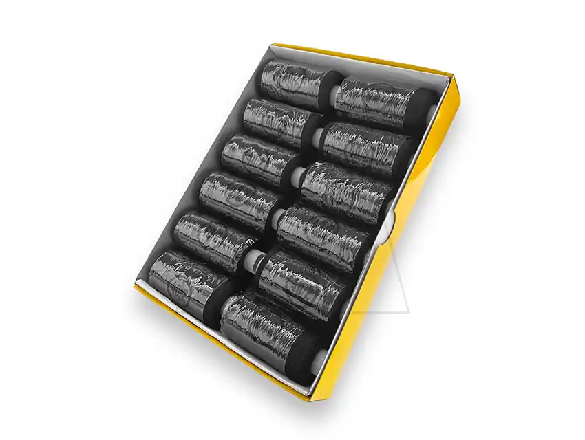 HILO 100% POLYESTER NEGRO 12 BOB X 500YDS 5078N