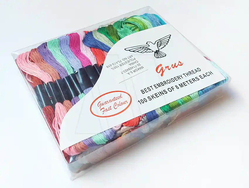 HILO BORDAR PACK MADEJAS X 100 COLORES SURTIDOS 5322