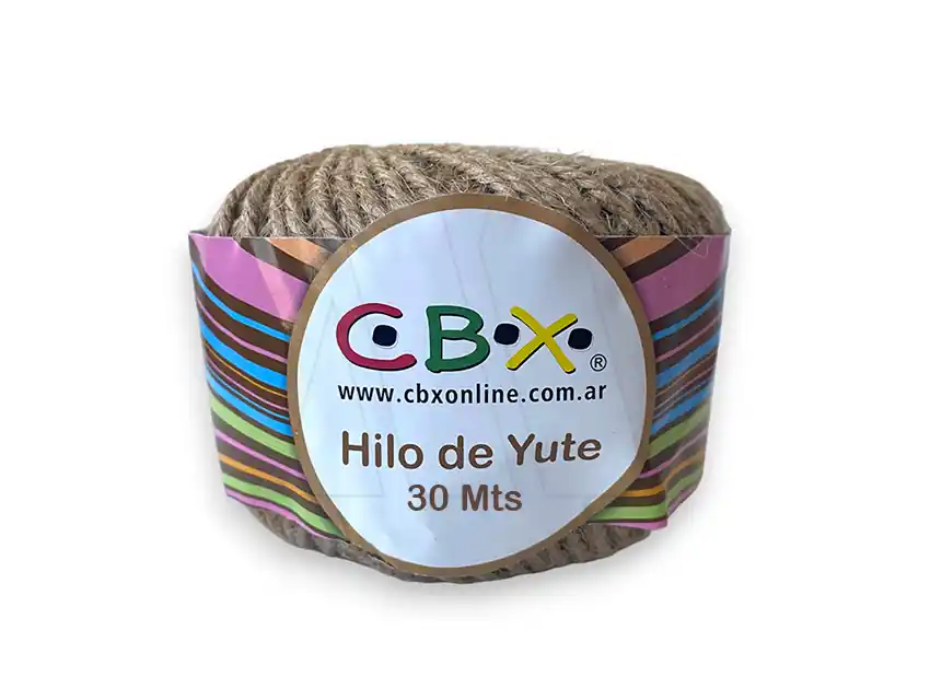 HILO DE YUTE P/MANUALIDADES CBX 2MM X 30MTS X 12UN  5073.30