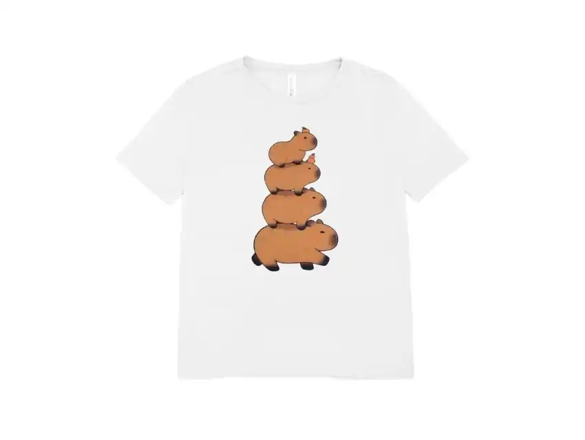 REMERA BLANCA ALGODON ESTAMPADA CAPIRABA FAMILIA TALLE 4 AL 12 8000.M2