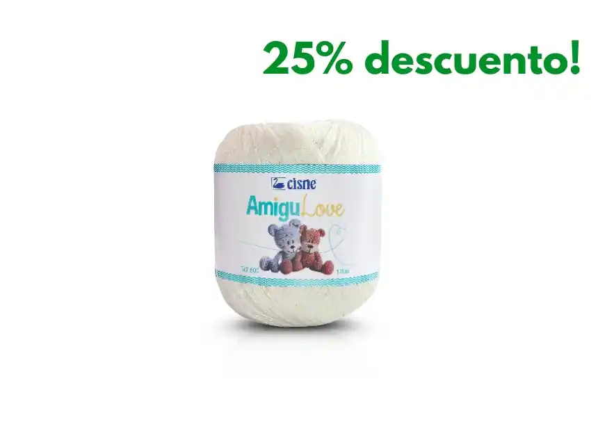 HILO CISNE AMIGULOVE BLANCO 100% ALGODON MERCERIZADO 1 OV X 170MTS (120GRS) 5003B.OV
