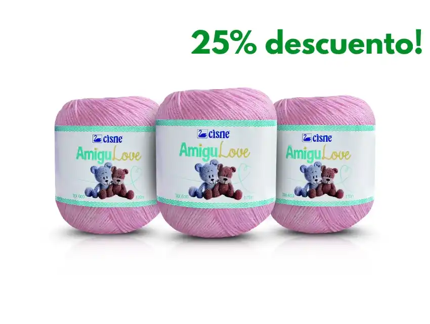 HILO CISNE AMIGULOVE COLOR 100% ALGODON MERCERIZADO 6 OV X 170MTS (Peso x ovillo: 120grs) 5003C
