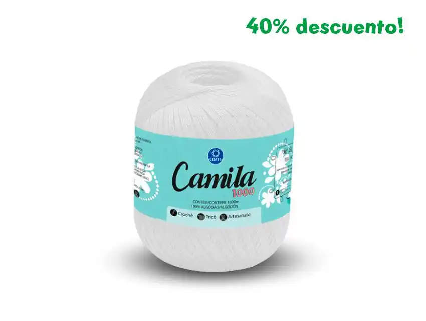 HILO CAMILA BLANCO 6 OV X 1000MTS 150GRS 5026B