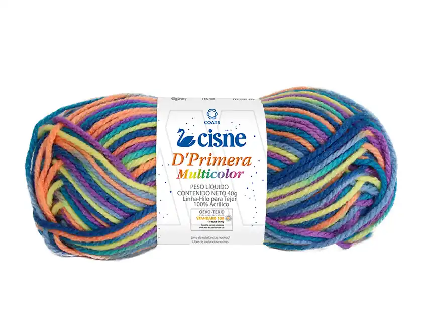 LANA CISNE DE PRIMERA MULTICOLOR 5 OV X 40GRS 5558
