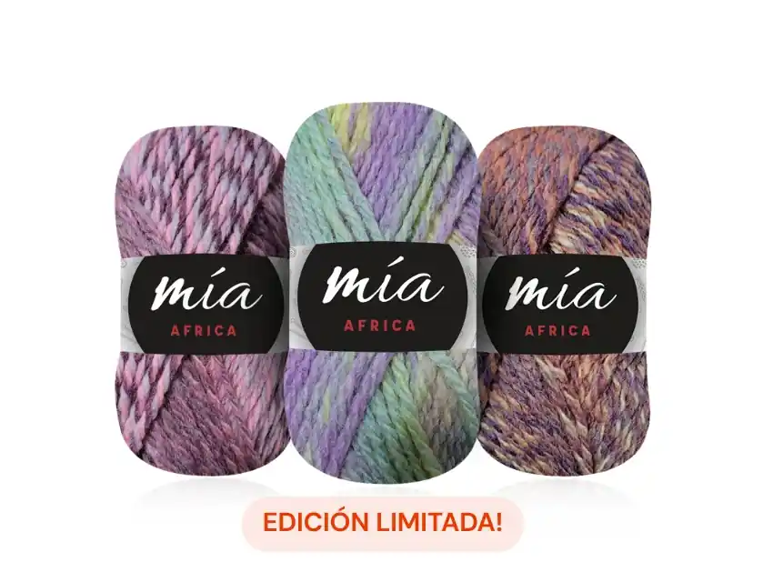 LANA 25%PURA 75%ACRILICO MIA HILADOS AFRICA X 10OV X 100GRS  5479