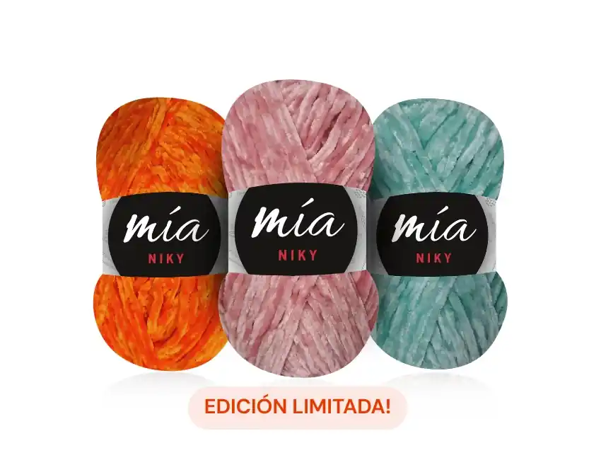 LANA 100% POLIESTER MICROFIBRA MIA HILADOS NIKY CHENILLE X 5 OV X 100GRS