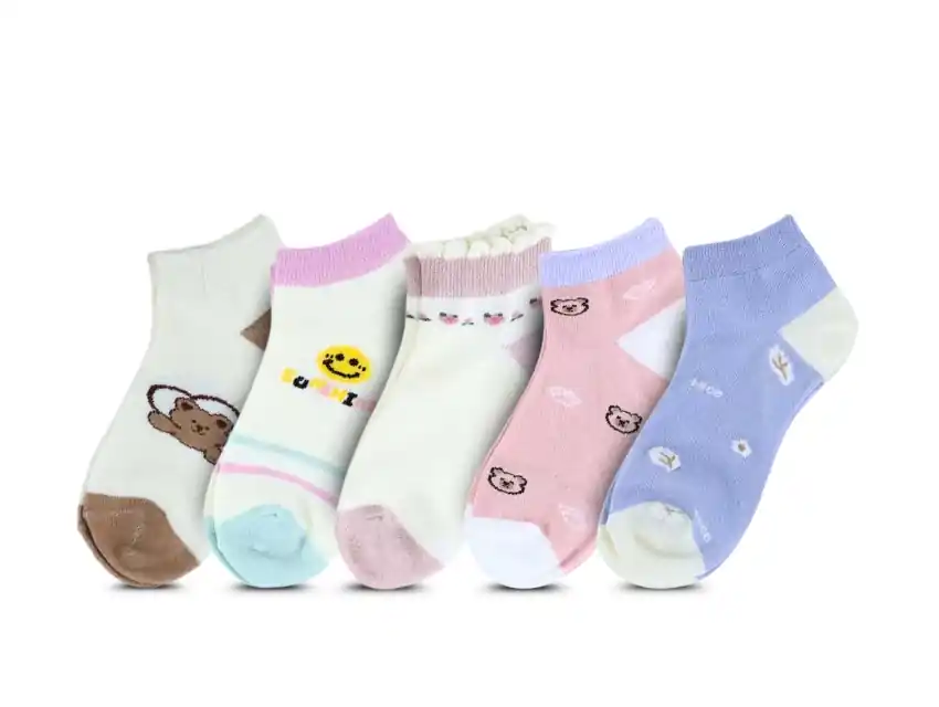 SOQUETE MAXIMA DE POLIESTER INFANTIL SURTIDO X PAR