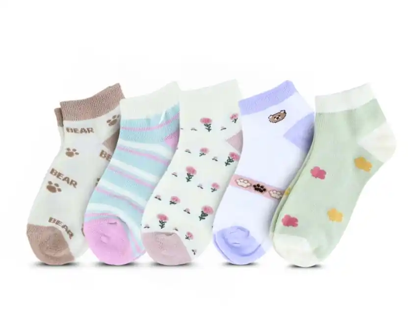 SOQUETE MAXIMA DE POLIESTER JUVENIL SURTIDO X PAR 