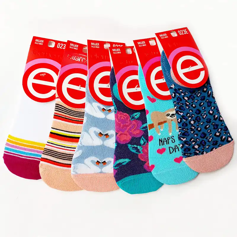 MEDIA INVISIBLE ESTAMPADA DAMA ELEMENTO 3820