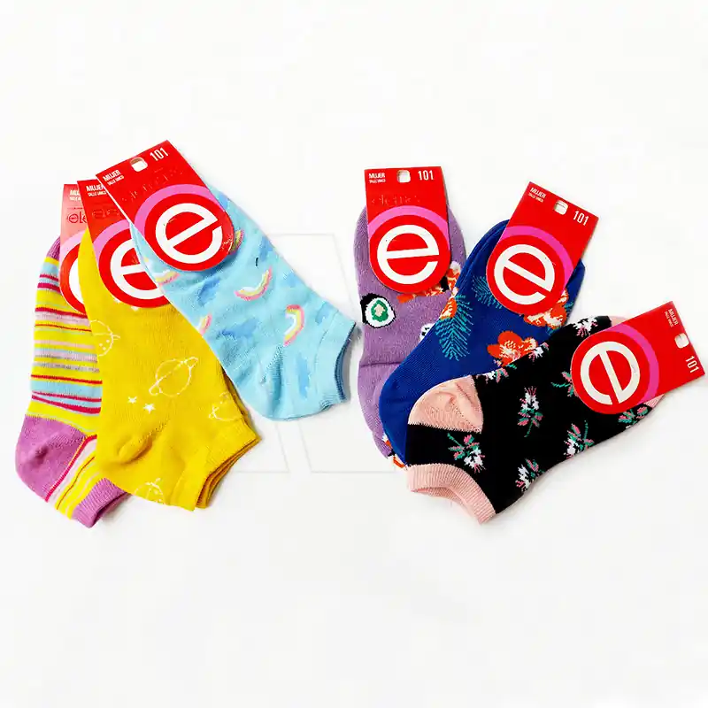 SOQUETE ESTAMPADO DAMA ELEMENTO 3827