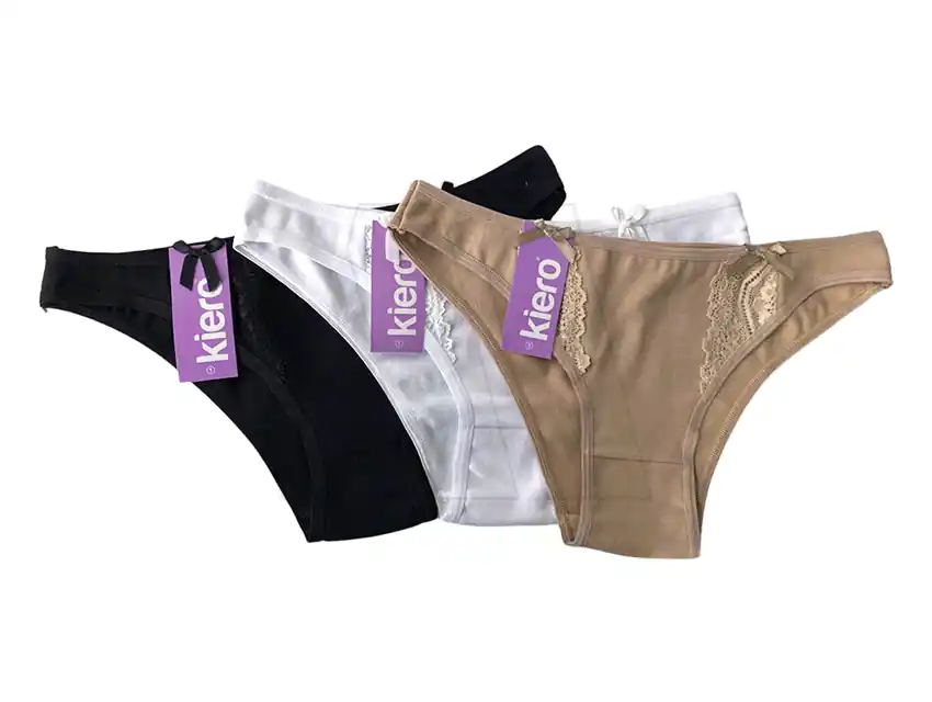 VEDETINA ALGODON Y LYCRA CON ENCAJE KIERO  3628.2