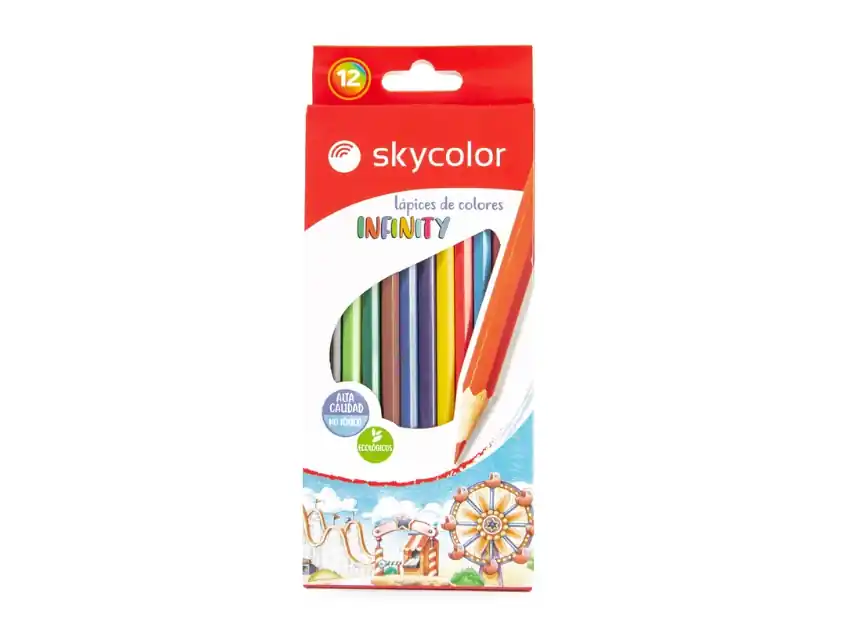 LAPIZ SKYCOLOR INFINITY X 12UN COLORES SURTIDOS