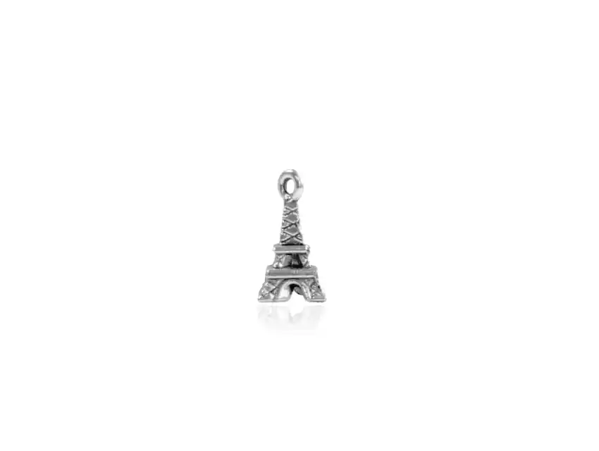 DIJE METALICO NIQUEL TORRE EIFFEL 6MM X 10MM X 50GRS 108UN APROX