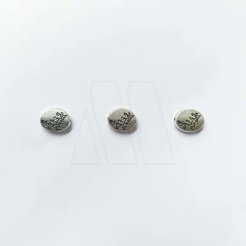 DIJE METALICO PLATEADO FLOR X 50GRS 2666.F