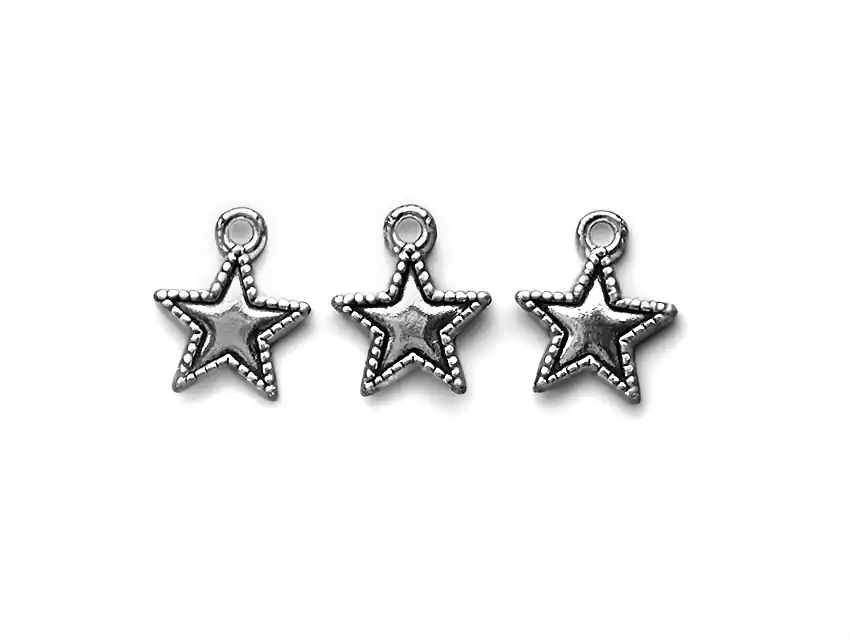 DIJE METALICO NIQUEL ESTRELLA 1CM X 1CM X 50GRS 67UN APROX 2666.M8
