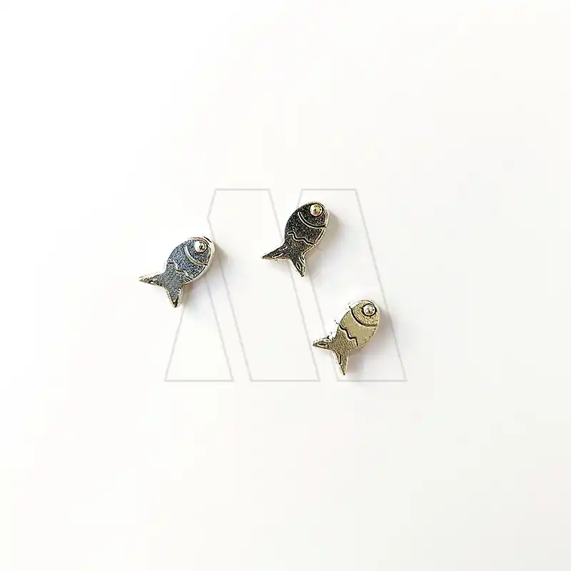 DIJE METALICO PLATEADO PEZ CHICO X 50GRS 2666.PC