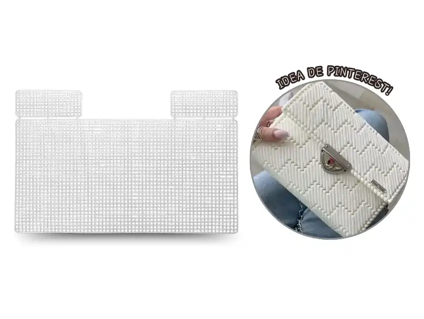  PLASTIC CANVAS CARTERA 18,6CM X 36,4CM X UN  9015.M2