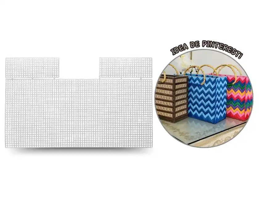  PLASTIC CANVAS BOLSO 24,5CM X 53CM X UN  9015.M4