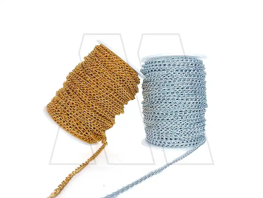 CADENA PARA MANUALIDADES 2MM X 2MM X 100MTS 9300