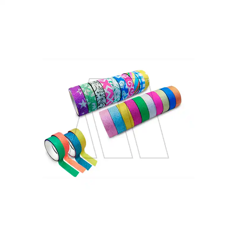 PACK W TAPE GLITTER SURTIDAS 50UN X 3MTS