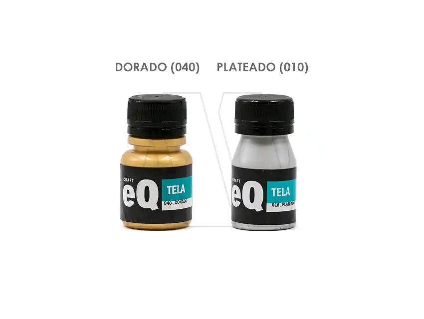 PINTURA P/TELA EQ METALIZADA X 37ML 5454.EQ