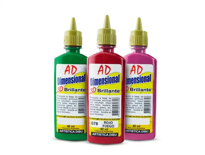 PINTURA DIMENSIONAL 3D BRILLANTE AD X 40ML 5457B