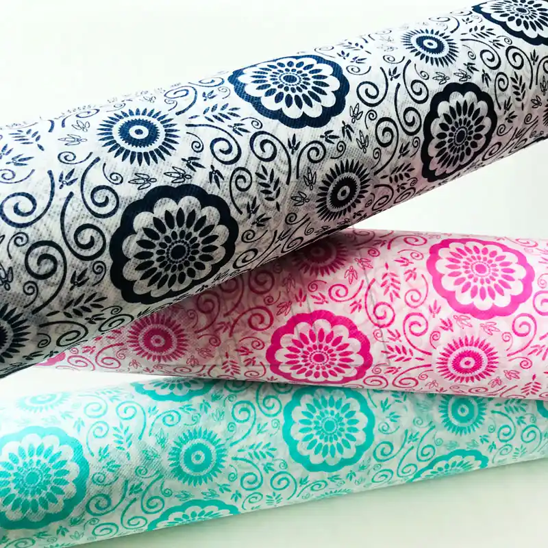 FLISELINA PROLIPOPILENO PUNTEADA FLORAL 1.40 X 50MTS 1194FLO