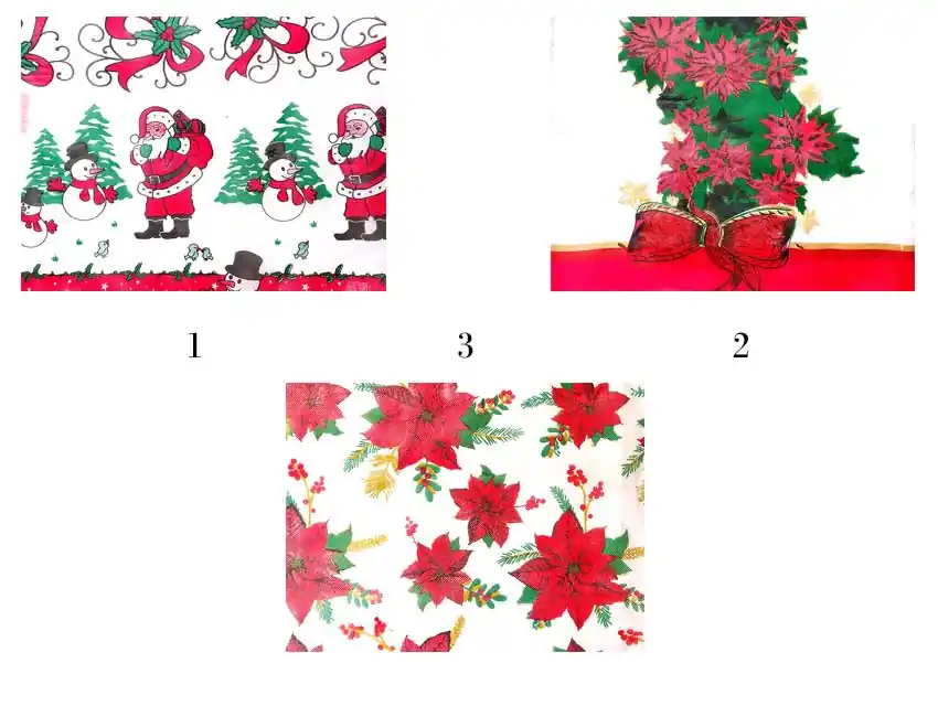 FLISELINA POLIPROPILENO MANTEL NAVIDEÑO 1.40 X 50MTS 1194N