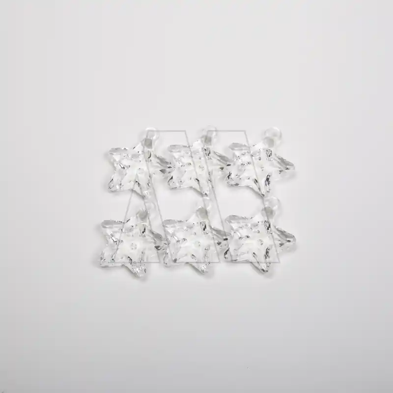 CAIRELES ACRILICOS ESTRELLA 4,5CM X 4,5CM X 6UN 2254