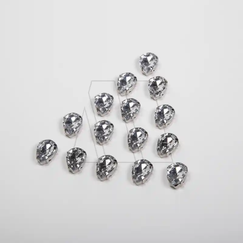 GEMA ENGARZADA P/COSTURA LAGRIMA CHICA 8MM X 13MM X 50UN 2262.1