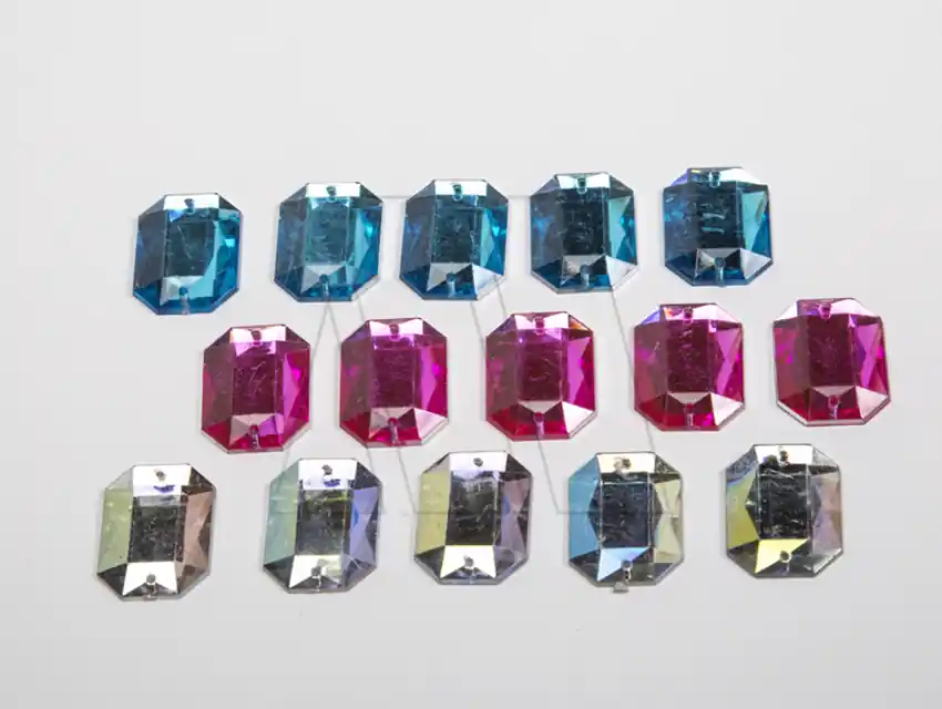 GEMA RECTANGULAR FACETADA 18 X 25MM X 25UN 2445.3