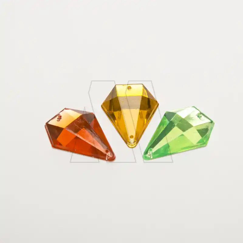 GEMA ACRILICA GOTA HEXAGONAL 28 X 20MM X 25UN 6756