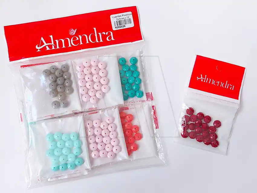 CUENTAS PLAST FACET OPACAS SURT 10MMX12SO(442.828) 8945.A