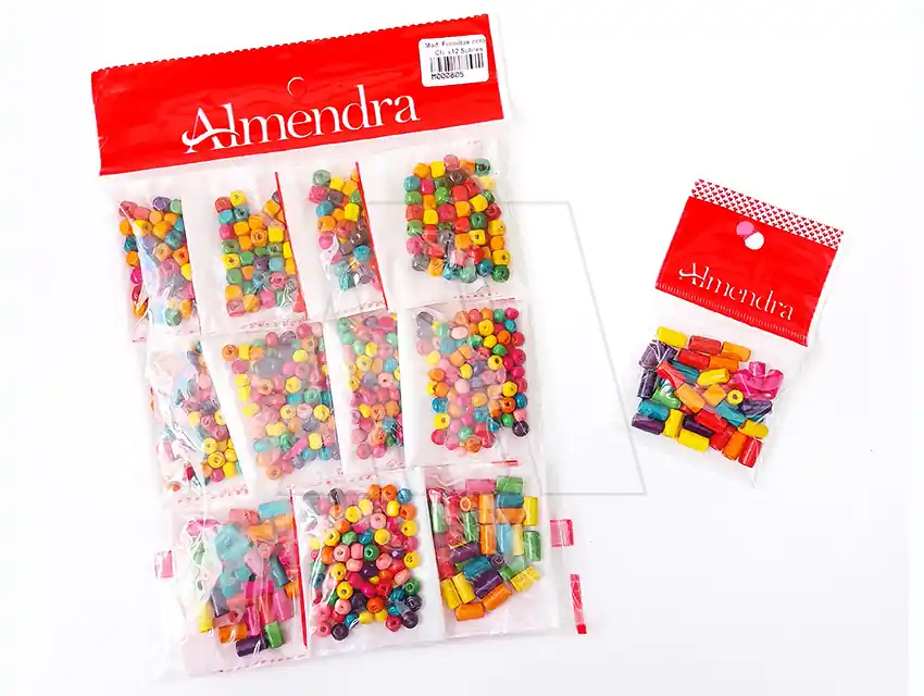 CUENTAS DE MADERA MODELOS SURTIDOS X 12 SOBRES 8945.C