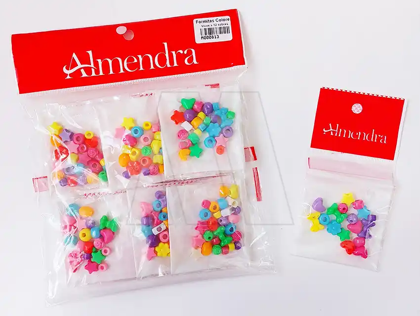 CUENTAS PLAST FORMITA COLOR VIVO 10MMX12S(442.813) 8945.E